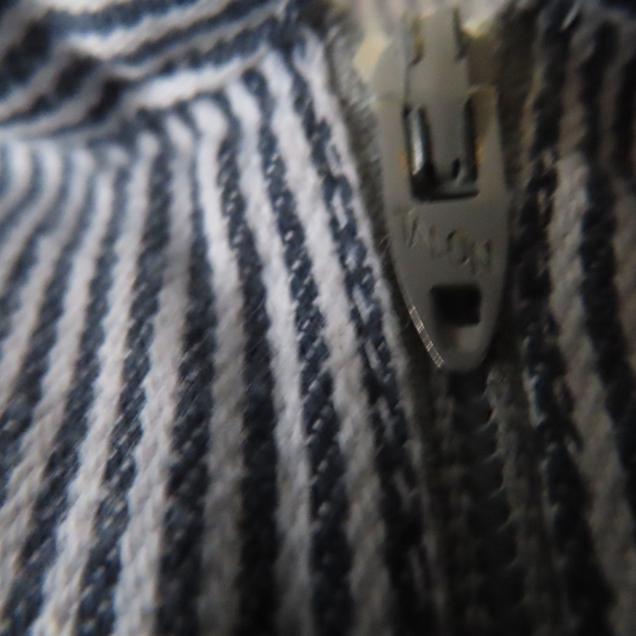 Vintage Ben Davis Hickory Stripe 1/2 Zip talon Work Long sleeve Shirt no size - Picture 3 of 5